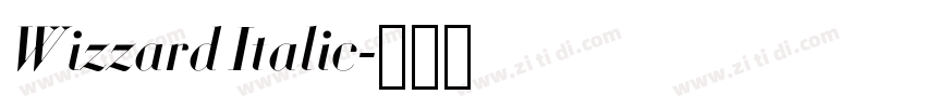 Wizzard Italic字体转换